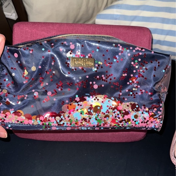 Packed Party Bags Packed Party The Essentials Vanity Bag In Navy Blue Confetti Poshmark